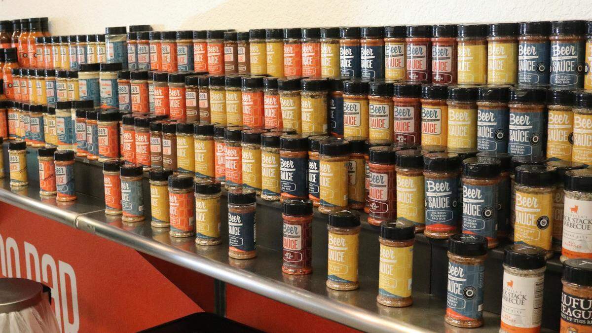 BeerSauce Shop, 419 Cortez Road W., Bradenton, shown Dec. 12, 2022, offers more than 300 house barbecue sauces, condiments, pickles, hot sauces and rubs.