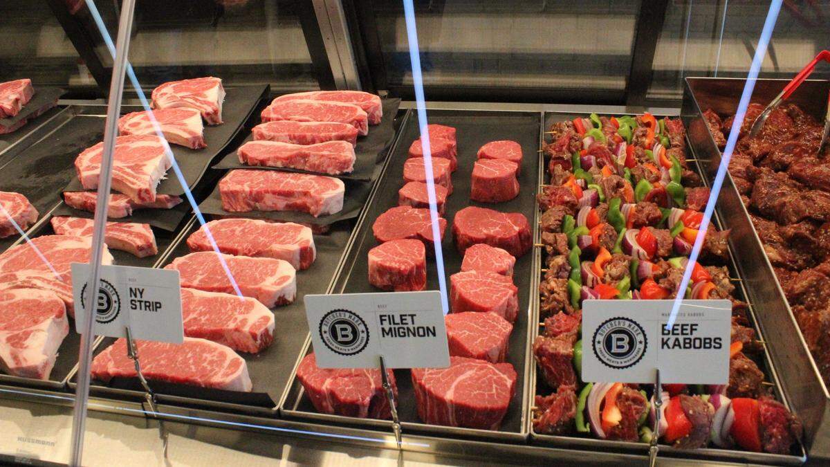 Butcher’s Mark, 8519 Cooper Creek Blvd., University Park, offers prime cuts of meat and 20 varieties of marinade. The new store opened Wednesday.
