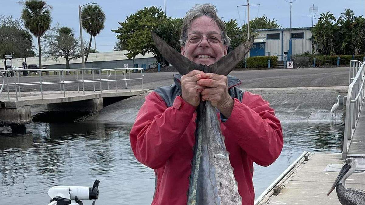 Captain Tom Charlton has been chartering on Tampa Bay for 35 years and was surprised to get a kingfish on the line in December in northern Tampa Bay.