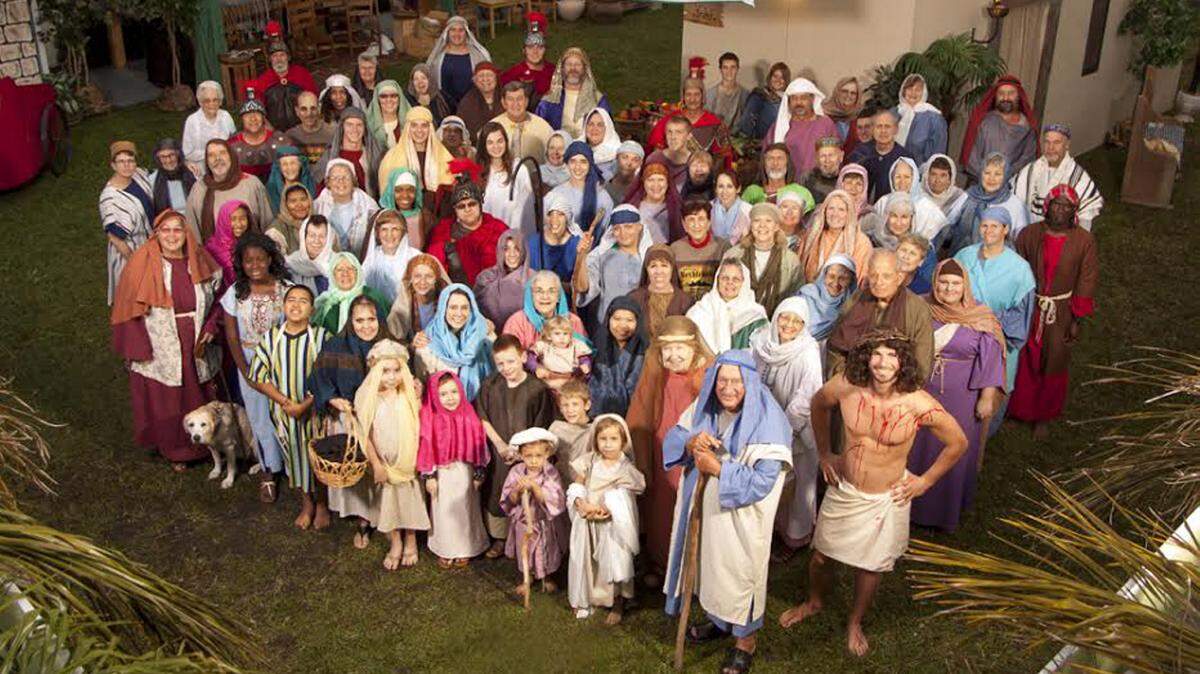 The cast of Samoset First Baptist Church's "Walk Through Bethlehem" creates a portrait of Bethlehem on the night Jesus Christ was born.PROVIDED PHOTO