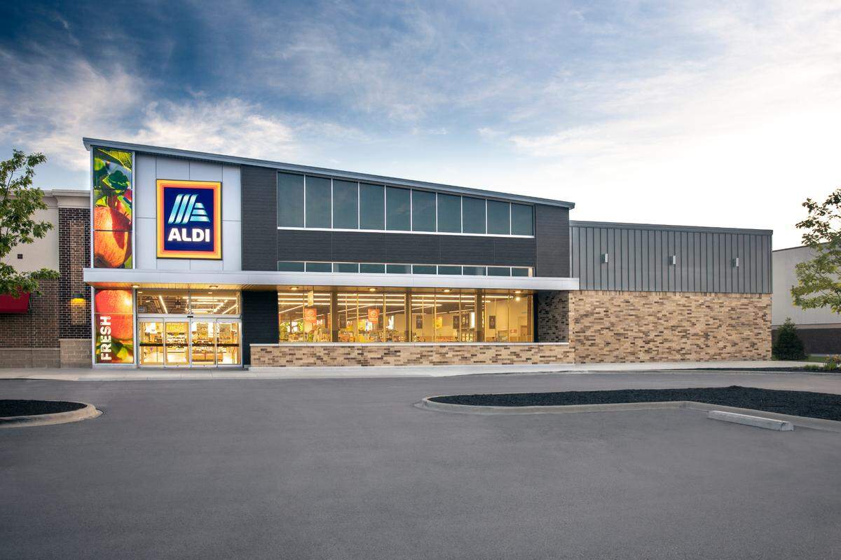 Fast-growing Aldi announced this week that its first store at Lakewood Ranch opens 9 a.m. Thursday, July 7. The store will be open daily from 9 a.m. to 8 p.m. Shown above is the exterior of a typical store.