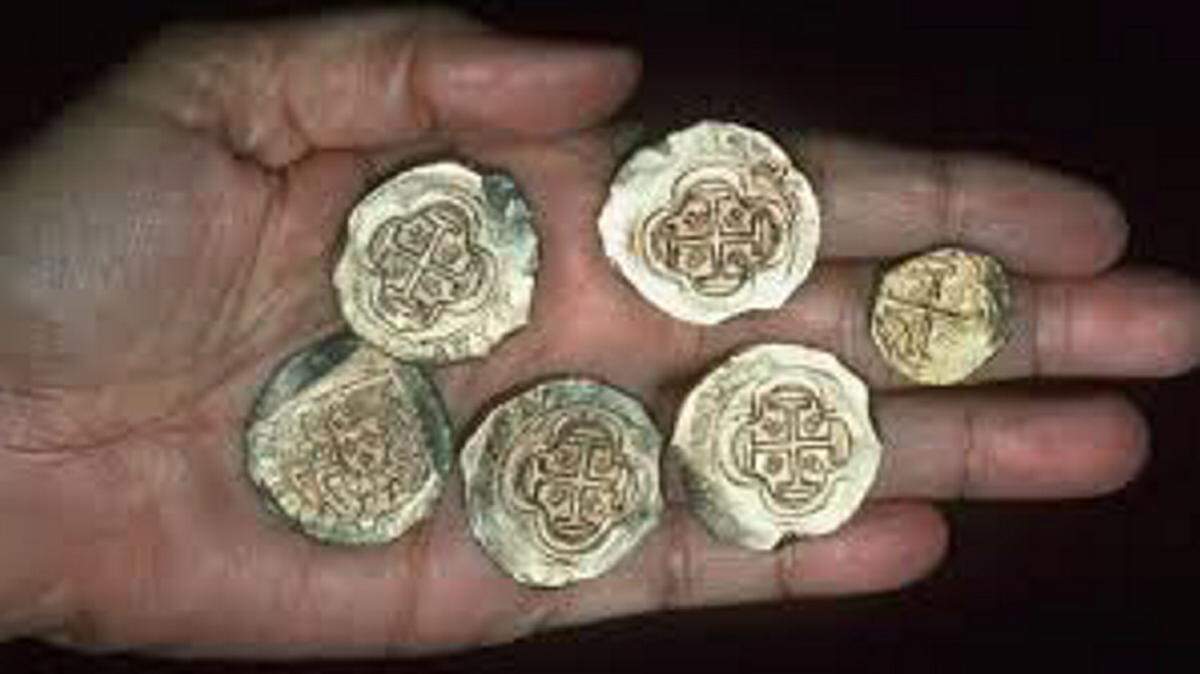Some of the coins salvaged from the sunken San José galleon, whose haul is valued at estimates running in the billions. 
 PHOTO PROVIDED