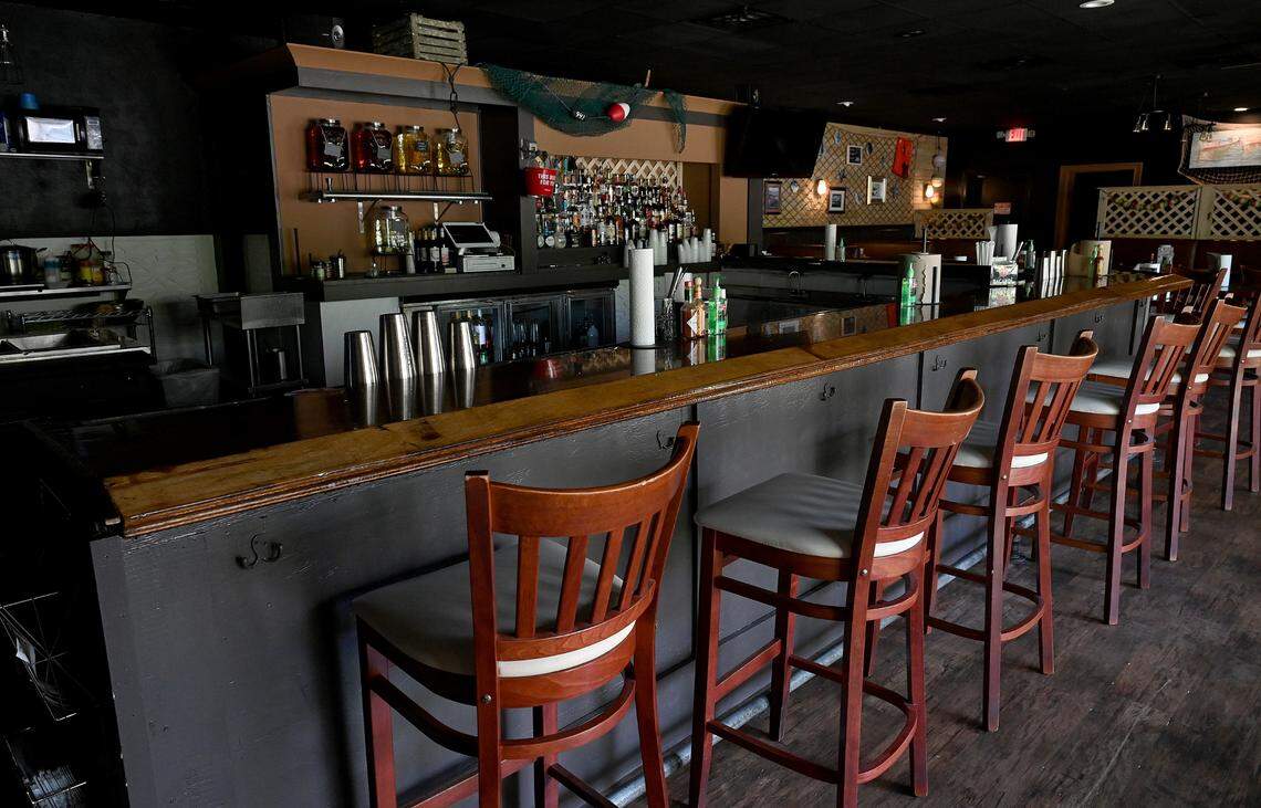 The bar inside the Shuck It on Main Street in downtown Bradenton on May 28, 2025.