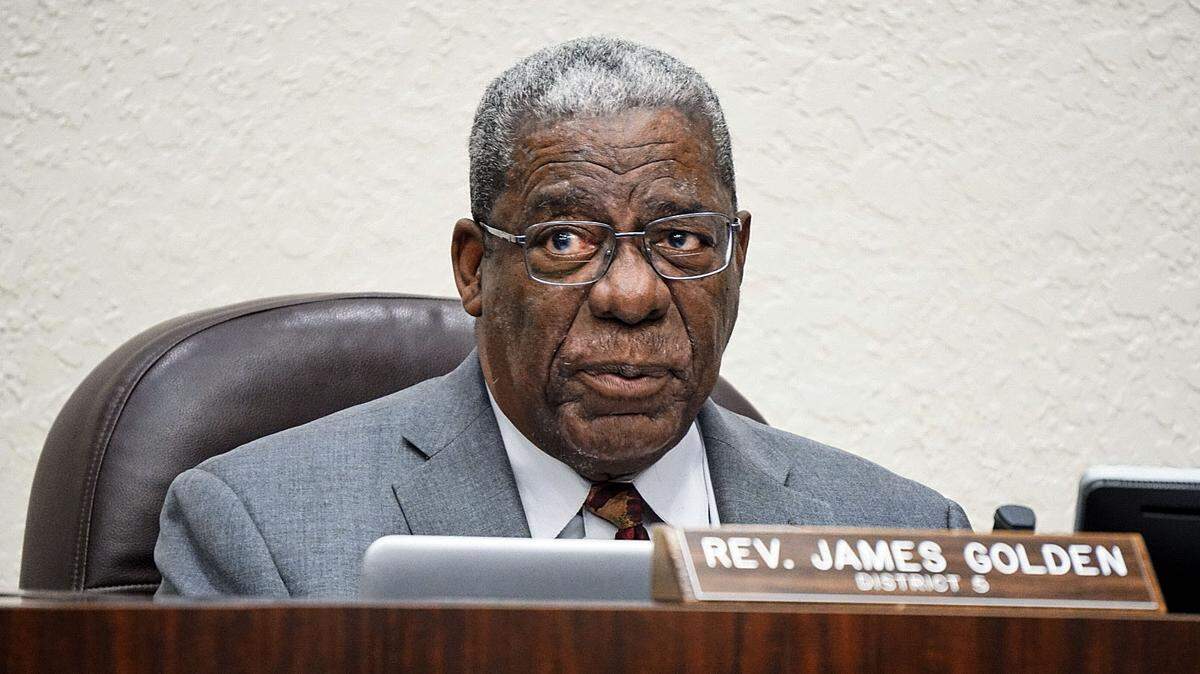 Former School Board Member Rev. James T. Golden filed a lawsuit against Manatee County Supervisor of Elections James Satcher after he was denied the opportunity to run for the District 5 School Board seat. Golden is pictured in this November 2021 Bradenton Herald file photo.