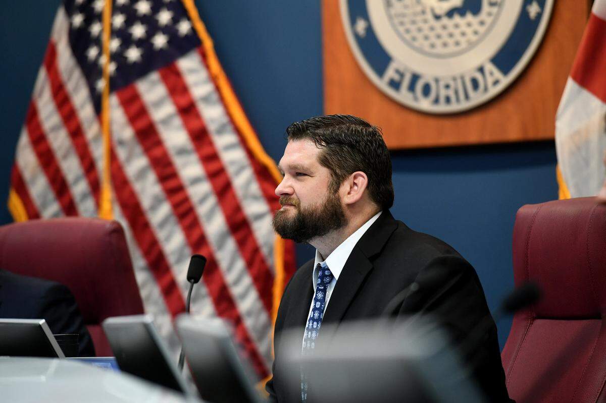 Commissioner James Satcher smiles during a public meeting of the county commission when they read a proclamation declaring today “Victory for Life Day” on Tuesday, July 26, 2022.