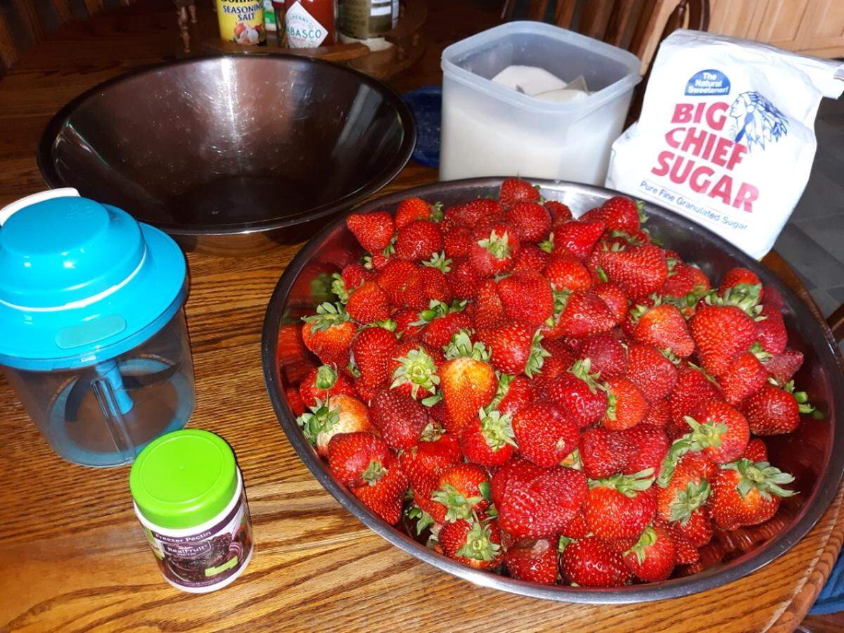 Using no-cook pectin allows freezer jam to be prepared without cooking, an especially welcome option on hot July days.