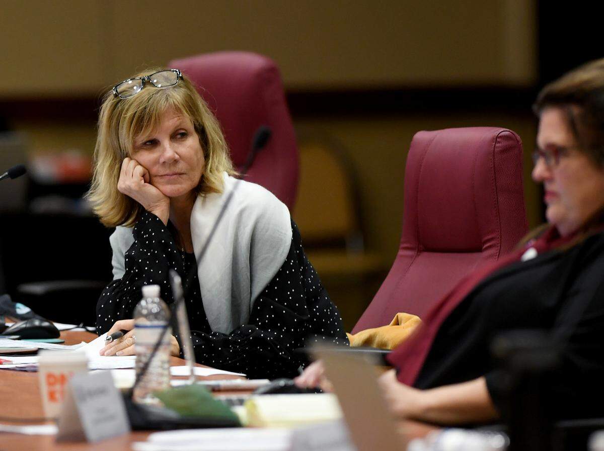 01/26/21--Commissioner Carol Whitmore during a meeting of the Board of County Commissioners Tuesday.