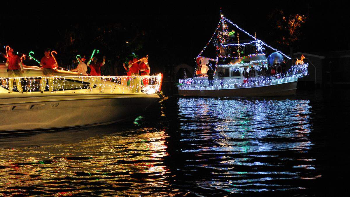 The annual Holiday Boat Parade will begin 6:30 p.m. Dec. 12 with viewing areas at Pier 22, Twin Dolphins Marina, Bradenton Yacht Club, Riverhouse Reef and Grill, and Regatta Pointe Marina. 
 HERALD FILE PHOTO