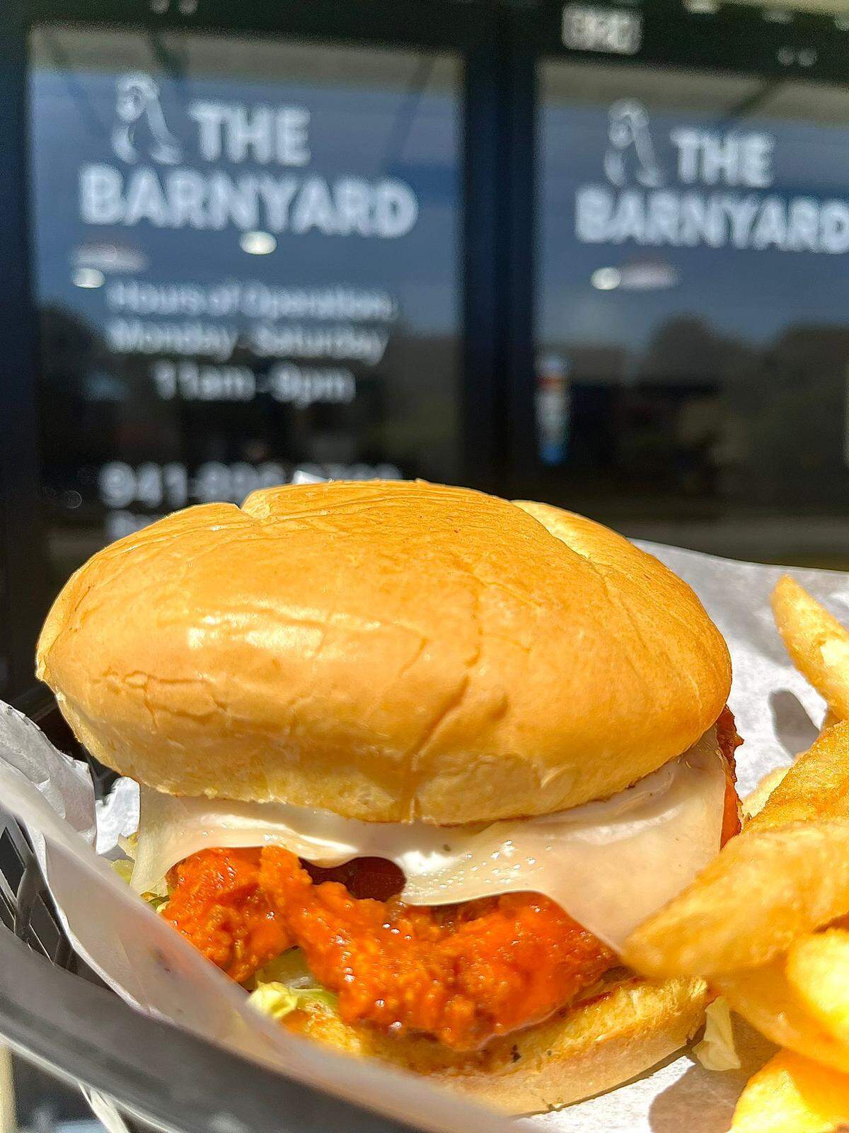 The Barnyard Betty chicken sandwich comes in original or buffalo versions. It’s a best seller at The Barnyard restaurant, which recently moved into new space at 624 Martin Luther King Ave. W., Bradenton.