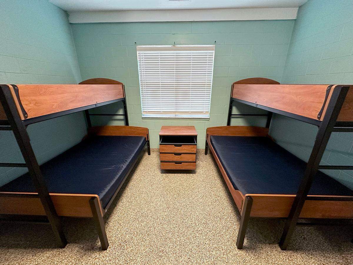 One of the family rooms at the Salvation Army shelter, the only one in Manatee County, on March 26, 2024. Gov. Ron DeSantis recently signed into law HB 1365, banning public sleeping and camping.
