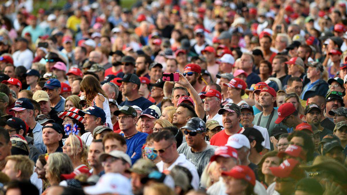 07/03/21—Donald Trump addresses supporters at a Save America Rally at the Sarasota Fairgrounds.
