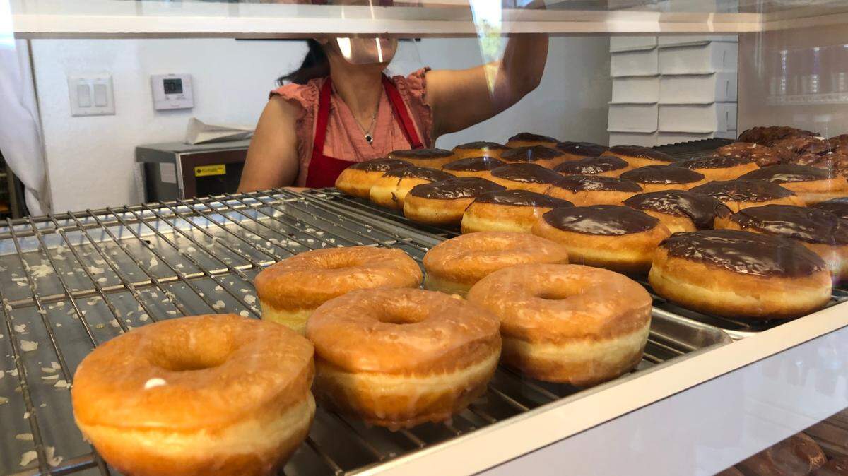Doughnut lovers have been beating a path to Gold Star Donuts, 1246 Whitfield Ave., in the Whitfield Square shopping center. The shop recently reopened after being closed for three years because of damage from Hurricane Irma.