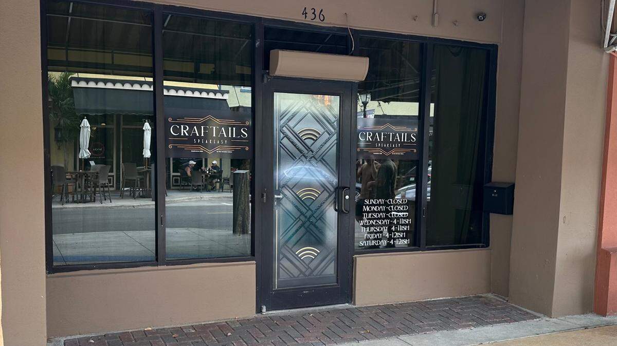 Craftails Speakeasy, which opened Nov. 1, 2023, at 436 12th St. W., Bradenton, focuses on cocktails served in a prohibition-era atmosphere,.