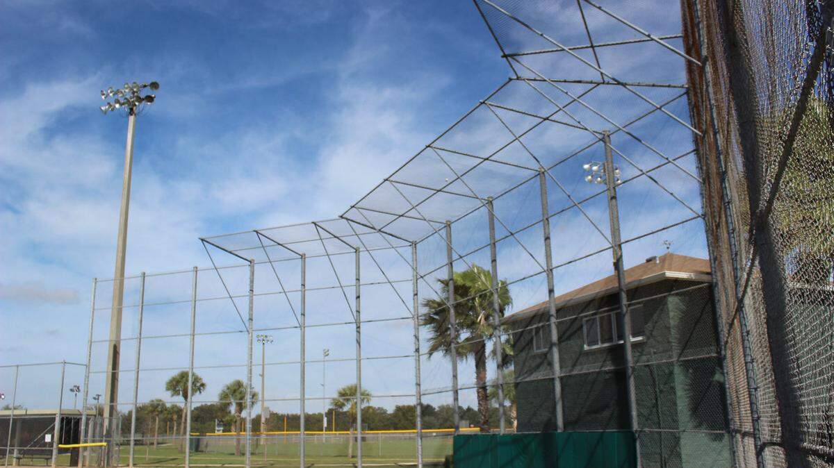 Manatee County property management department recently installed LED lights at Lakewood Ranch Park as a way to update the outdated lights. 
 JAMES A. JONES JR./Bradenton Herald