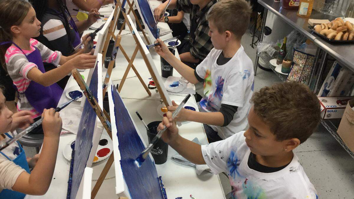 Manatee County children who spend a lot of their free time helping other kids were honored Monday with well deserved recognition for what they do, as well as plenty of fun at Painting with a Twist.