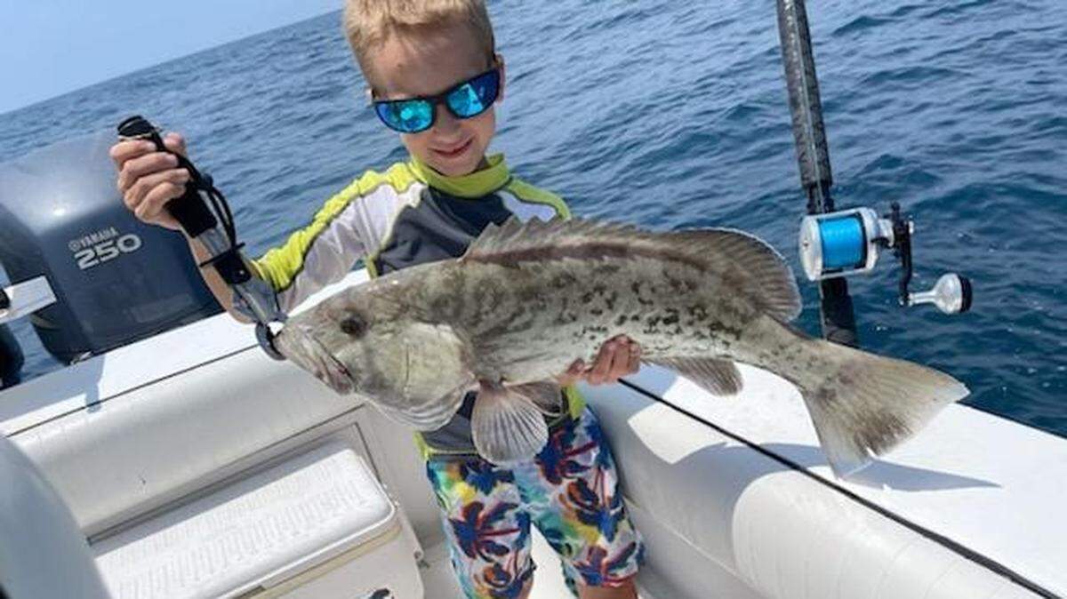 Gag grouper with Noah Van Hoven, 8.