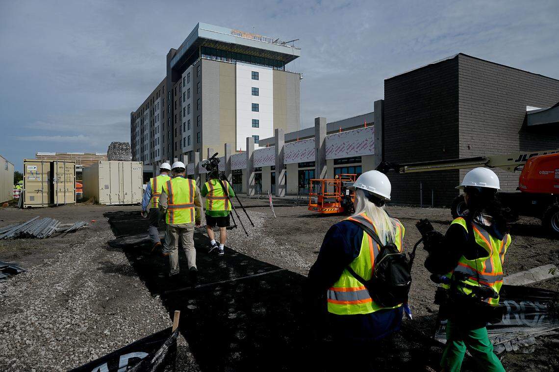 The transformation from gateway to destination point is getting closer as the Marriott Palmetto Resort and Spa nears completion and the expansion and renovation of the Bradenton Area Convention Center begins.