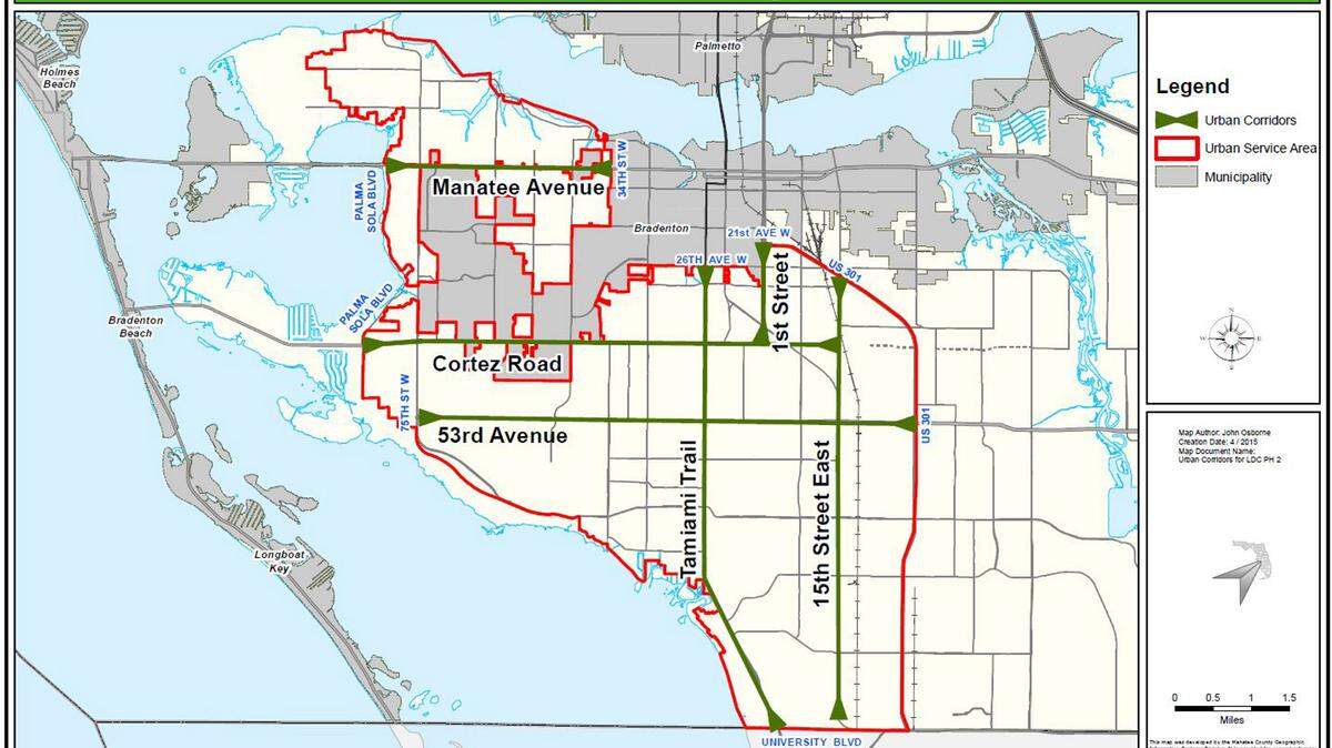 Manatee County is updating the Land Development Code, which will encourage redevelopment along the urban corridors. 
 PHOTO PROVIDED