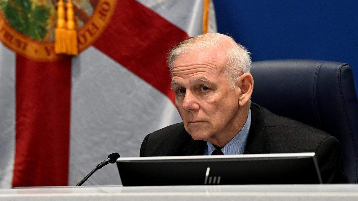 Commissioner Bob McCann during the Tuesday BOCC meeting where several of Manatee County’s newly-elected officials are looking for ways to slow down development out east, arguing that residents should have more input and infrastructure needs to catch up with the influx of new residents.