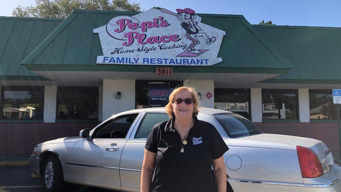 The Popi’s Place location in Ellenton carries the sign from the original restaurant that once stood next to LECOM field. The restaurant was demolished to provide more parking at the stadium.