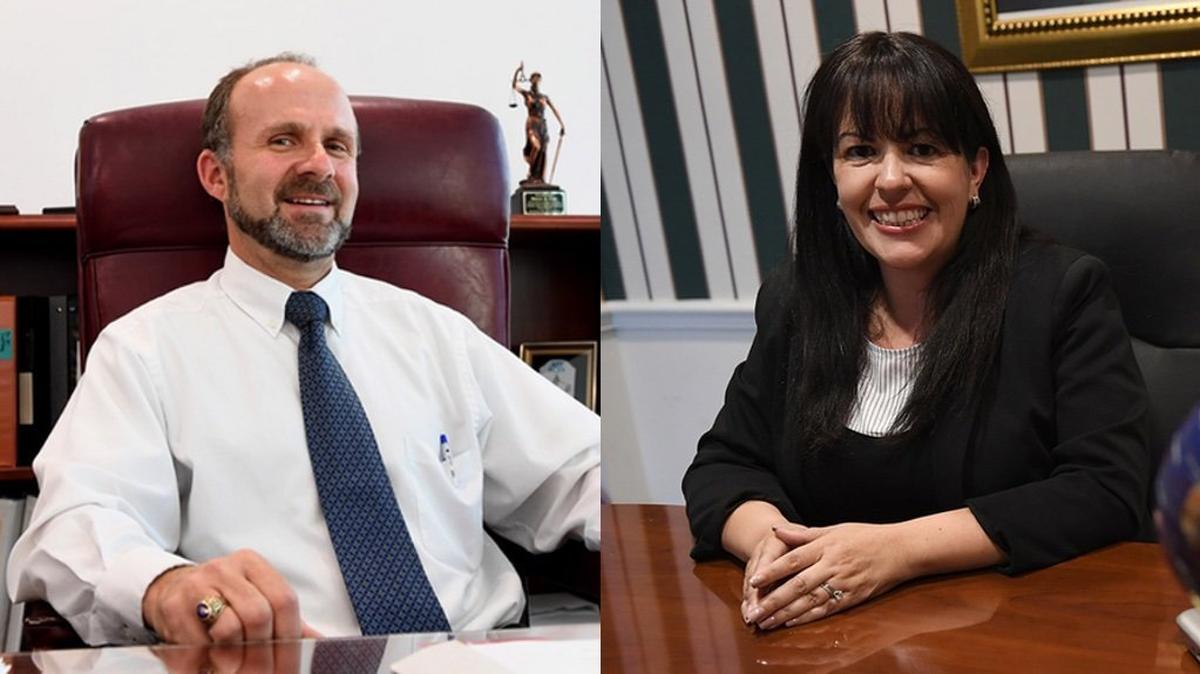 Judge Brian Iten and Maria Ruhl.