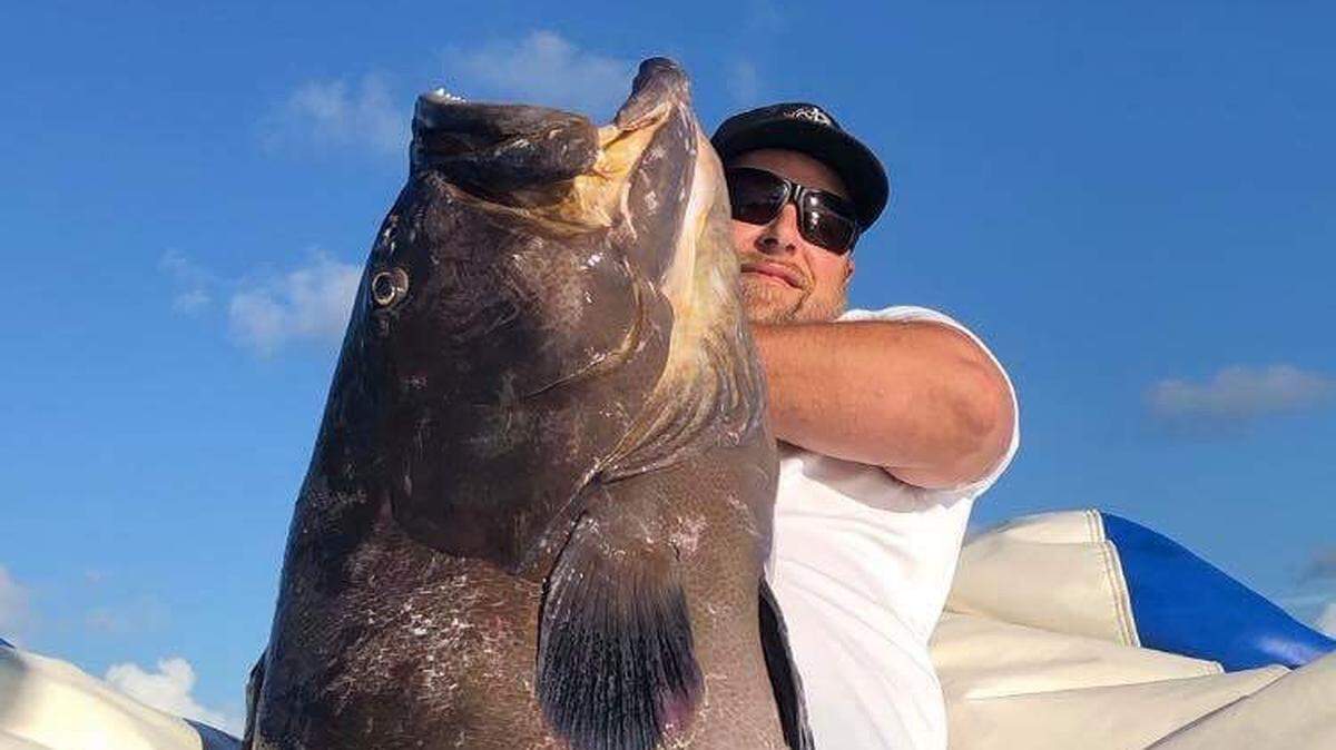 Austin Bennett’s gag grouper was one of many impressive catches during the recent St. Pete Open, known as the “world’s largest spearfishing tournament.”