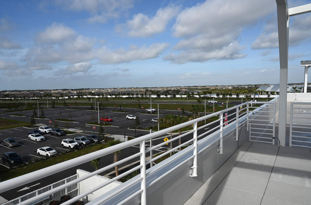 The Lakewood Ranch Library at 16410 Rangeland Parkway will open Friday, Jan. 12, 2024. The county’s newest library will feature rooftop yoga.