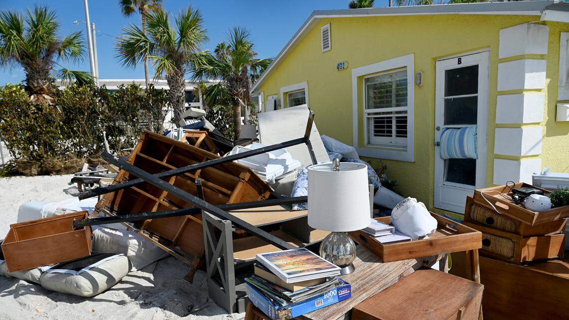 Homes on Anna Maria Island suffered devastating damages from Hurricane Helene. 