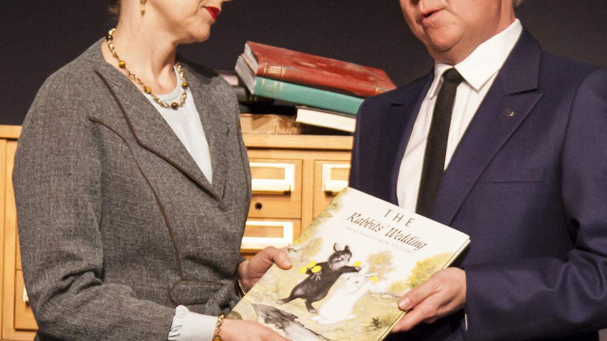 Jean Tafler and Andy Prosky star in the Florida Studio Theatre production of "Alabama Story." Matthew Holler/publicity photo