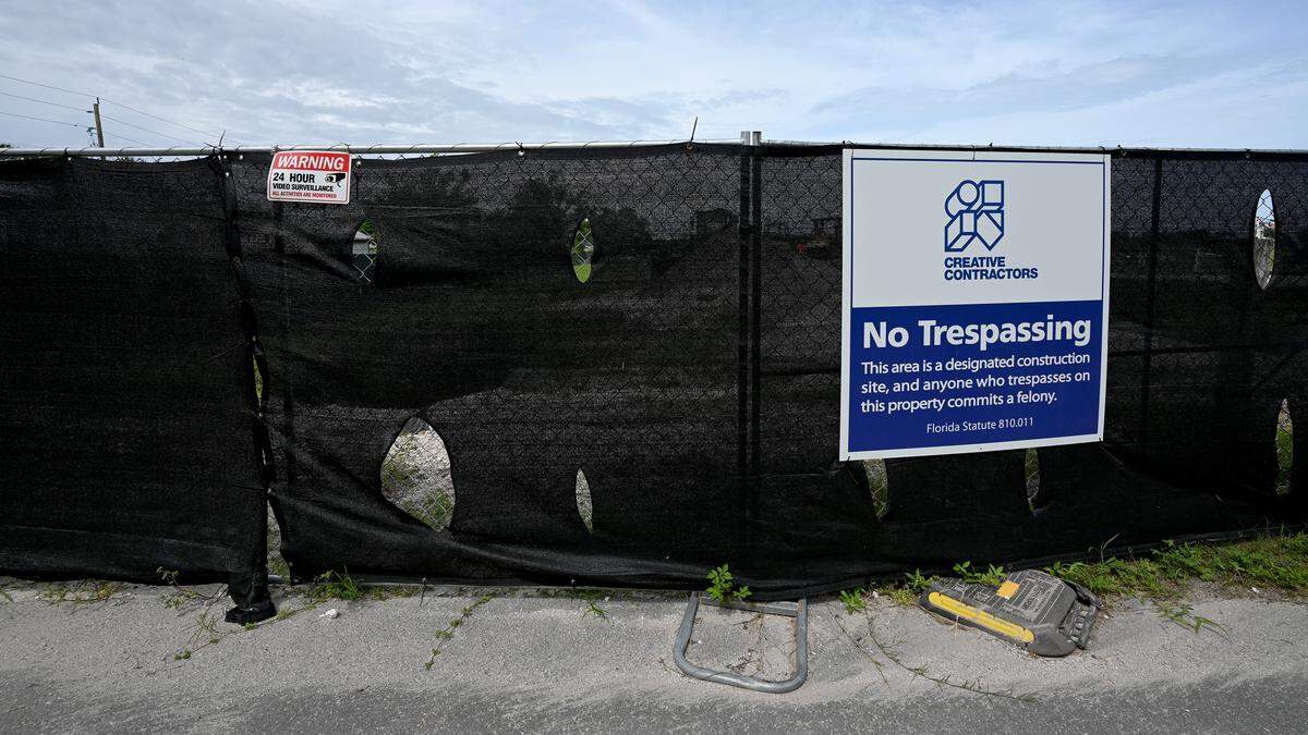 Ongoing construction at Washington Park in Palmetto on Sept. 3, 2025.