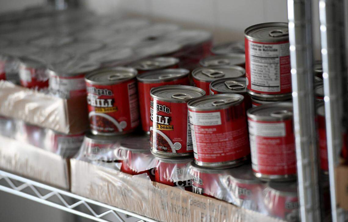 The food pantry at Manatee Elementary School is available for students and their families, as well as people in the community. The school is a Community school, with a medical center, food pantry, and other supportive services for the students and their families.