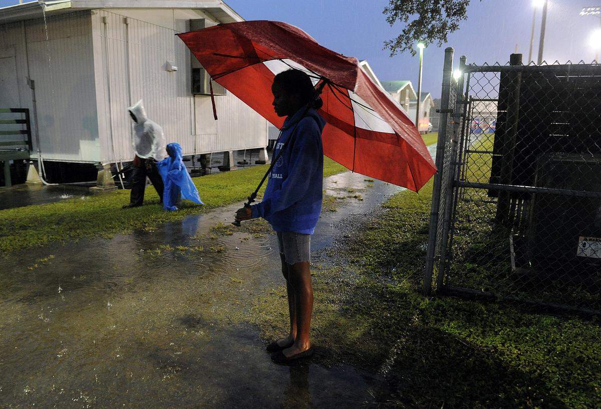 During August and September, a storm cell can pop up around game time or stall out near a stadium and wreak havoc.