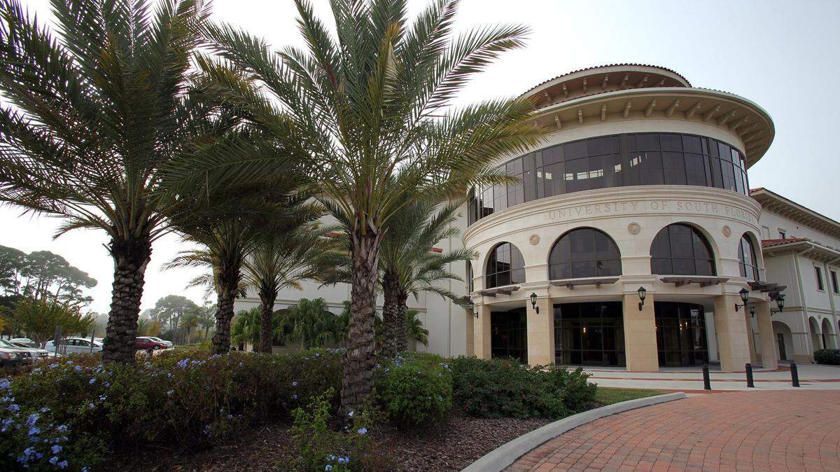The University of South Florida Sarasota-Manatee, at 8350 N. Tamiami Trail, in Sarasota.