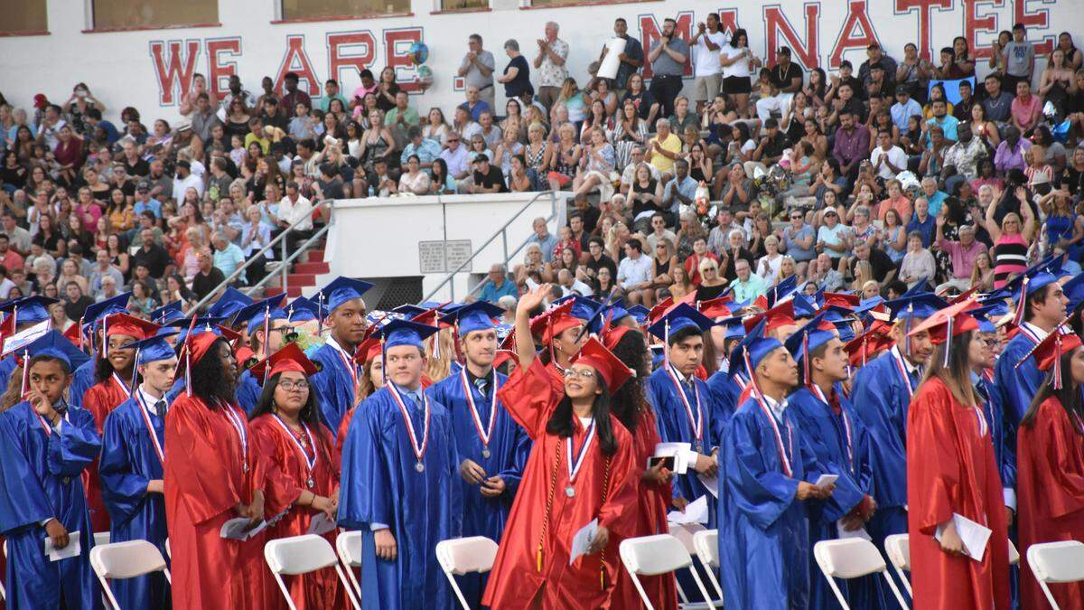 Around 400 Manatee High School Hurricanes received their diplomas at the 2019 commencement ceremony on Saturday night.