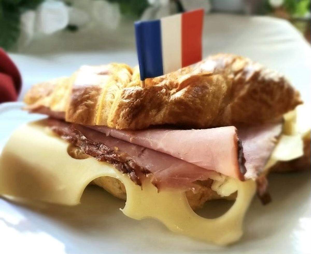 Myriam and Jean Dandonneau are aiming to open their third Madamoiselle Paris restaurant and bakery in March at 9906 Gulf Drive, Anna Maria. Show above is their croissant sandwich Parisien.