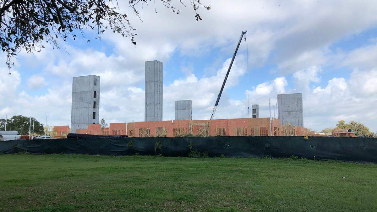 2/24/2021--The Reef at Riviera, now under construction at 751 Haben Blvd., Palmetto, will provide more than 200 units of affordable housing for seniors.