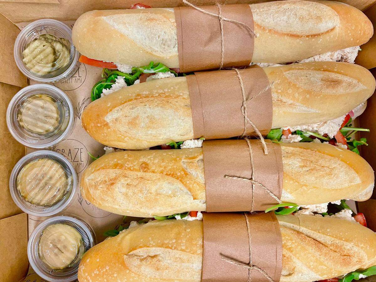 Graze Street AMI,  3218 E. Bay Drive, Holmes Beach,  makes sandwiches everyday as a grab-and-go offering. 