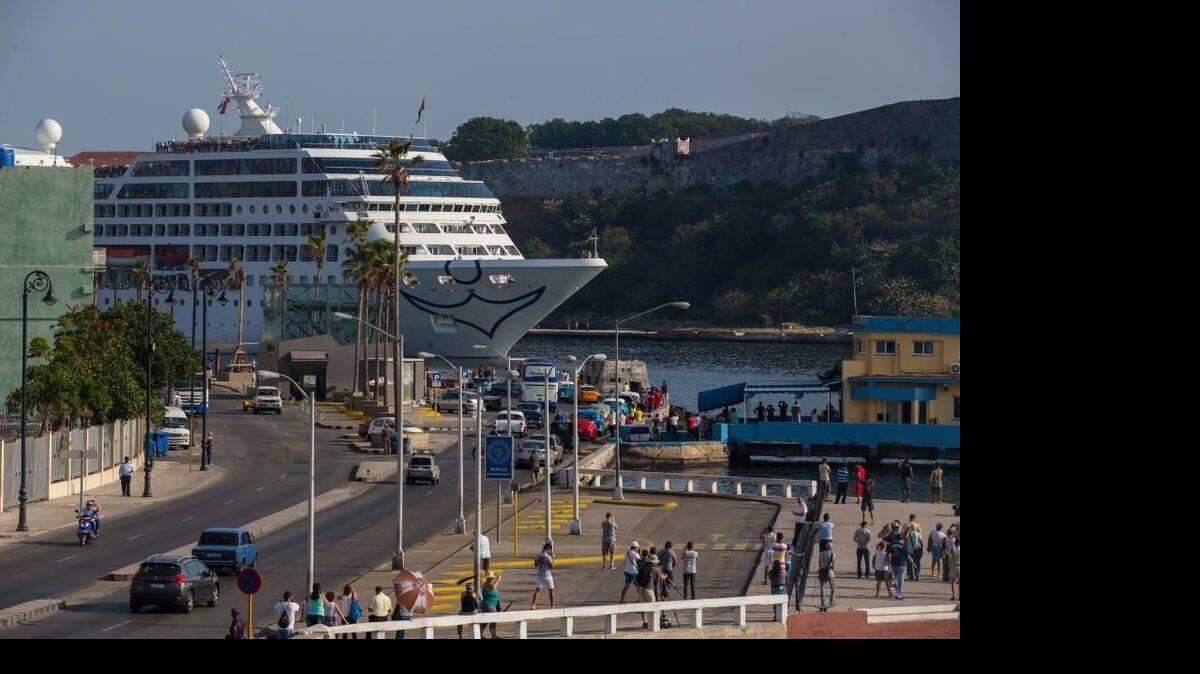 Carnival's Adonia cruise ship arrives from Miami in Havana, Cuba, Monday, May 2, 2016. The Adonia's arrival is the first step toward a future in which thousands of ships a year could cross the Florida Straits, long closed to most U.S.-Cuba traffic due to tensions that once brought the world to the brink of nuclear war. Ramon Espinosa AP
