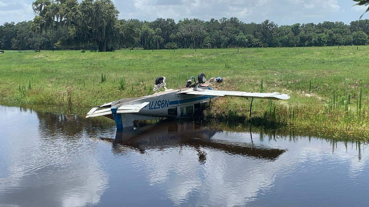 A small plane was discovered crashed in the Myakka River on Tuesday, June 14, 2022. It had crashed the night before and the pilot escaped unharmed, the sheriff’s office said.