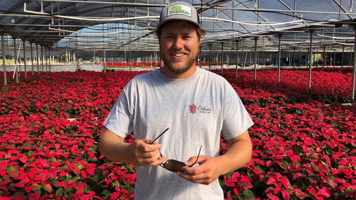 Tyler Orban and his crew at Orban’s Nursery, 9601 9th Ave. NW, Bradenton, loaded Publix trucks with thousands of poinsettias this week. On Saturday, Orban’s will have its 30th annual open house and drive through event.