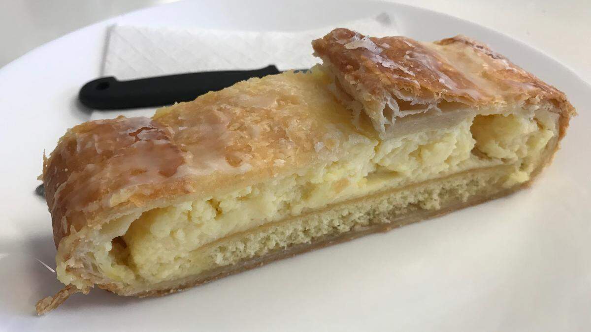 The German cheese strudel has a distinctive taste and texture at Mama G’s German Bakery and Coffeehouse in southern Manatee County.
