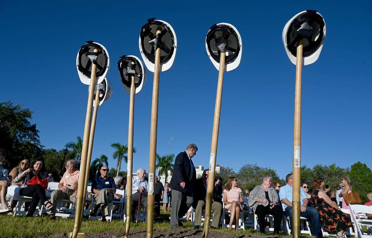 ArtCenter Manatee held a groundbreaking ceremony Thursday morning for their new Herrig Center for the Arts.