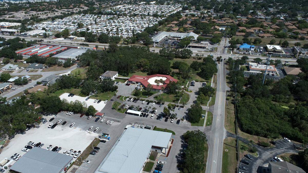 The property at 4410 66th St. W., Bradenton, currently housing the Manatee County Utilities complex, is the proposed site for up to 130 apartments for homeless veterans.