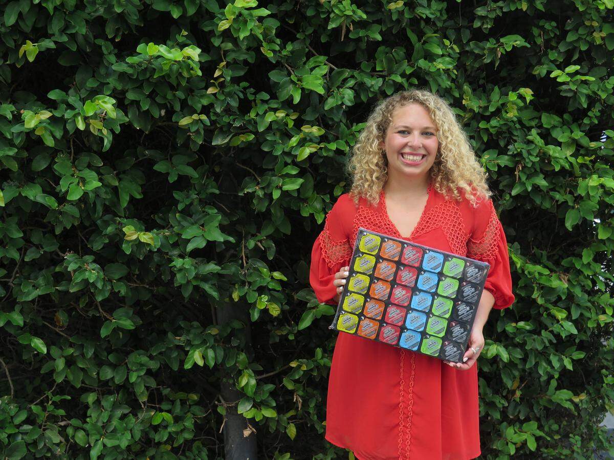Ashley Zalkin, 28, of Myakka City, founded Jel Shot Co. three years ago and has earned the support of Kevin Harrington to expand her business. The gelatin mix is 15 percent alcohol (30 proof), vegan, gluten-free and doesn’t require refrigeration.