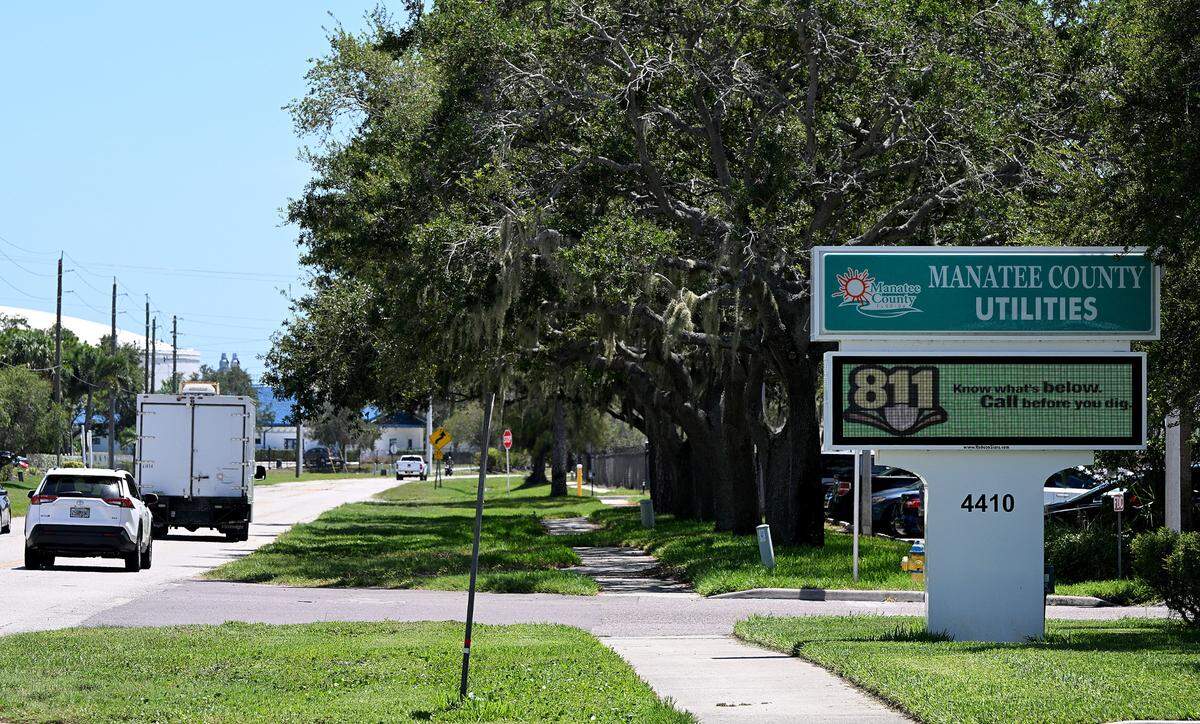 The Manatee County Utilities Administration building at 4410 66th Street West where plans have been discussed to build affordable housing for homeless veterans.