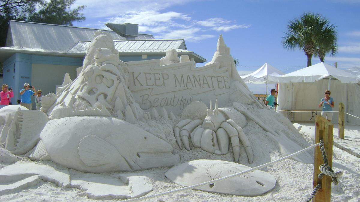 Keep Manatee Beautiful will host America Recycles Day at SandBlast 2015, a sand sculpture competition, 5-6 p.m. Nov. 12-13 and 9 a.m.-2 p.m. Nov. 14 at Manatee Public Beach. 
 PHOTO PROVIDED