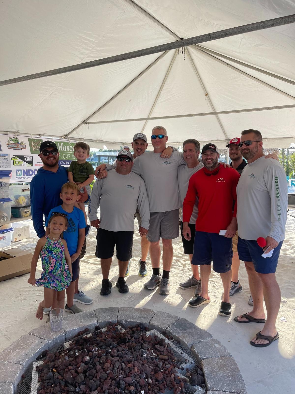 Team Richardson Stinton Roofing powered by Skeeter Boats poses after winning first place in the Suncoast Saltwater Shootout.