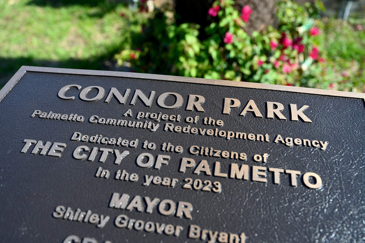 The new Connor Park in Palmetto is officially open. The land was a brownfield remediation, and now provides filtering of runoff water in the area.