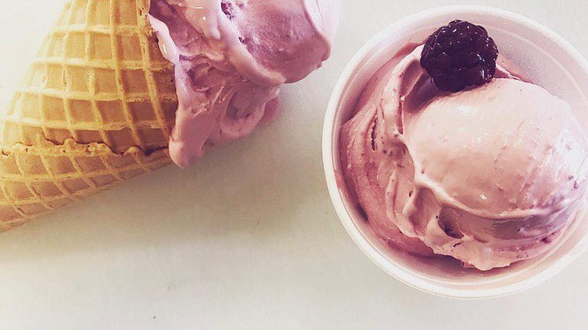 Blackberry custard comes by the cup or the cone at SweetBerries Eatery and Frozen Custard in Bradenton.