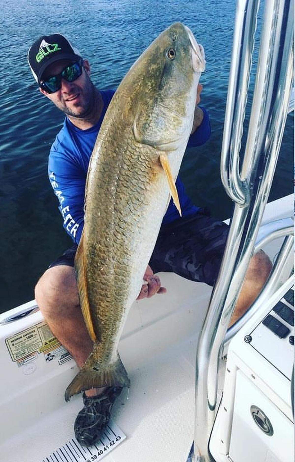 Redfish caught by TJ Stewart and team during the 2022 Fire Charity Fishing Tournament.&nbsp;